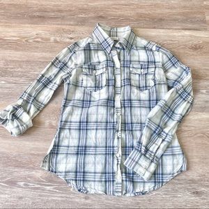 Yessica plaid button down shirt